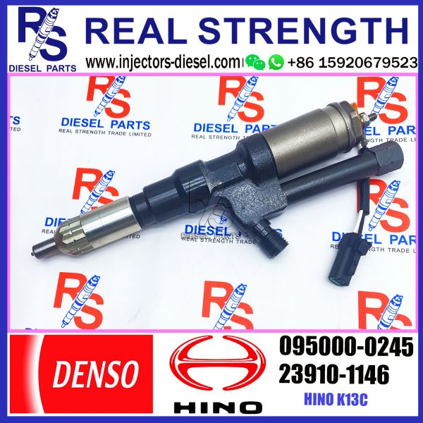 Diesel Fuel Injector 095000-0240 095000-0241 095000-0242 095000-0245 for HINO K13C Engine 23910-1145 S2391-01146