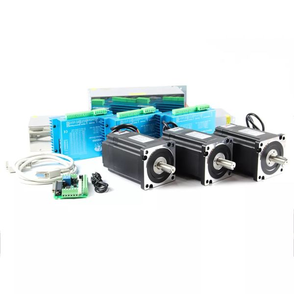 Quality 12.5N.m High Torque NEMA 34 Closed Loop Stepper Motor 4 Axis CNC Kit for CNC for sale