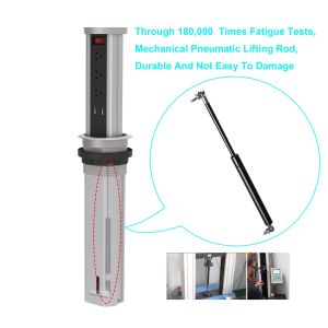 Retractable Recessed Tower Power Outlet Strip Electric Socket Customized