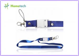 Wholesale Promotional yellow item usb disk custom logo 8gb 16gb neck strap lanyard usb flash drive from china suppliers