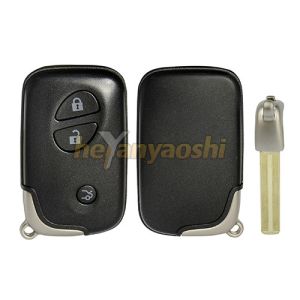 Wholesale Lexus 3 Buttons Smart Key Shell with Emergency Key Insert from china suppliers