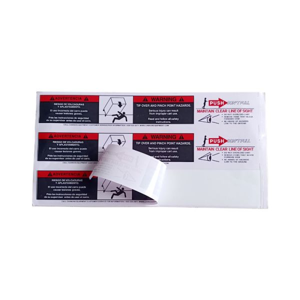 Custom Self Adhesive Warning Label Sticker Waterproof