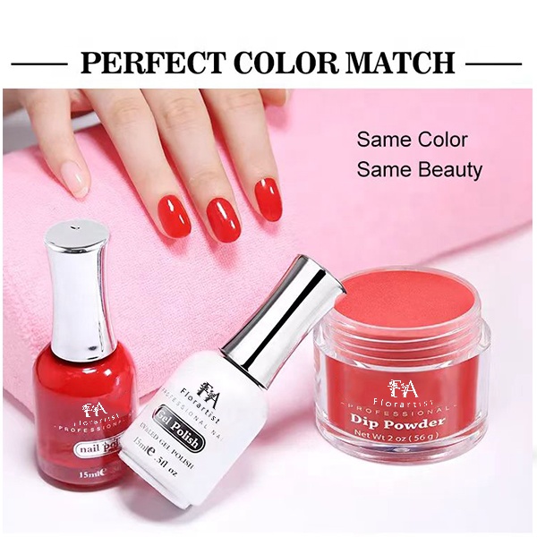 High Quality Wholesale Colored 3 in 1 Gel Nail Polish and Dipping Powder Dipping Powder Nail System