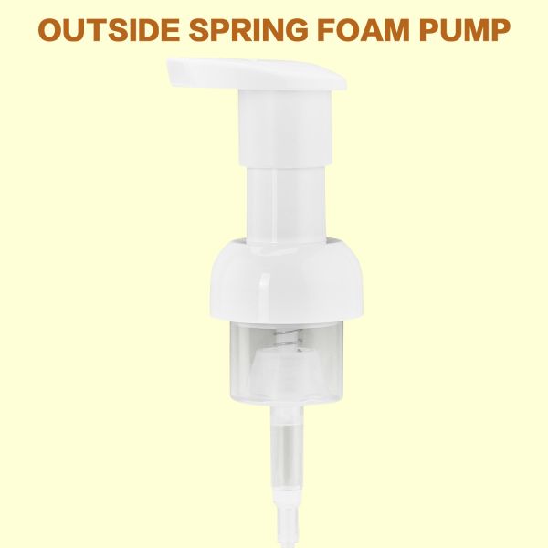 White Polypropylene 40mm Foam Pump For Neck Size 40/410