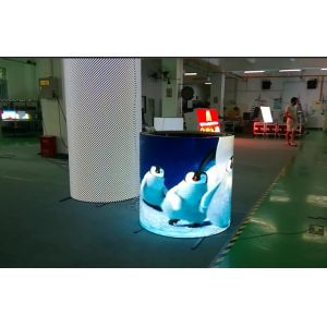 SMD Cylinder Screen Led Flexible Module Led Wall Tiles 140 To 160deg View Angle