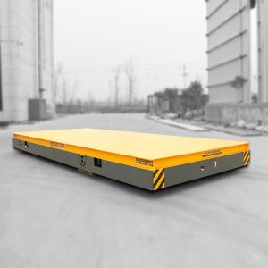 Metal Industry Steerable Turning Automated Trackless Car 10 Ton