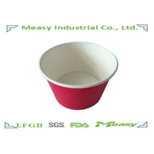 Disposable Ice Cream Paper Cups Food Grade Coated Paper 340ml - 450ml