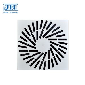 White Powder Coating Assembly Parts Air Conditioning Adjustable Ceiling Swirl