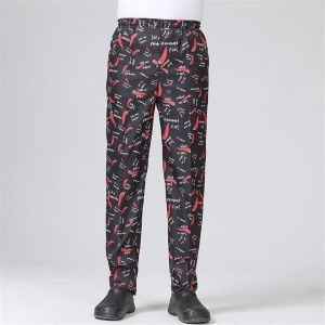China Men Women Restaurant Use Unisex Chef Pants Polyester / Cotton Material on sale