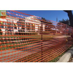 Safety Temporary Plastic Construction Netting / Orange Construction Barrier