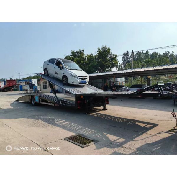 Single Axle Car Trailer, Vehicle Transport/ Carrier Semi Trailer for Auto Transportation