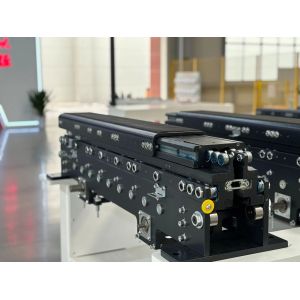 1450 X 1550 X 1650MM Pallet Telescopic Fork Double Motor Double Deep Position