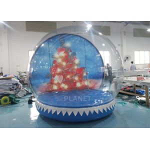 0.65mm PVC Inflatable Santa Snow Globe Ball Quadruple Stitching