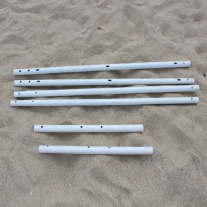 PE Knotted Portable Volleyball Net 2.1m Beach Volleyball Set