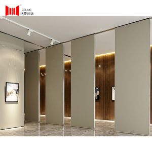 Fabric Surface Acoustic Folding Partition Wall With POM Hanging Wheels