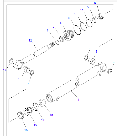 707-99-25100 7079925100 Seal Kit Slide Cylinder Fits Komatsu Wheel Loader WA200-3 WA300-3A-SN WA380-5