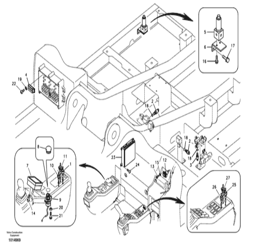 14562193 VOE14562193 Switch Excavator Electric Parts For Vo-lvo EC135B EC140B EC140D