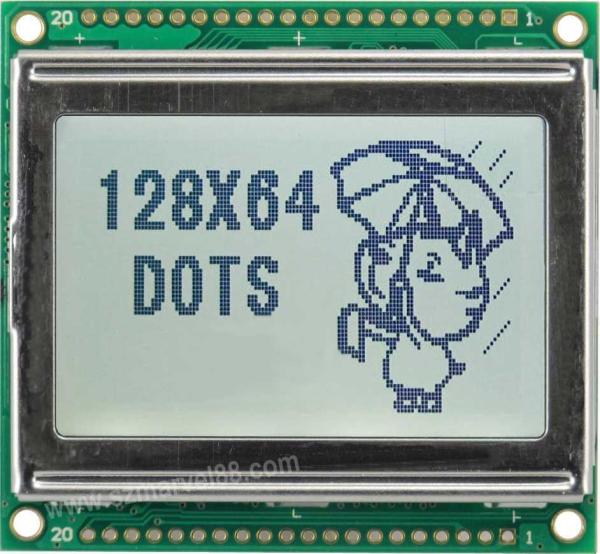 Quality M12864E-G5, Graphics LCD Module with 128 x 64 dot-matrix Display Type, FSTN/Transmissive/P for sale