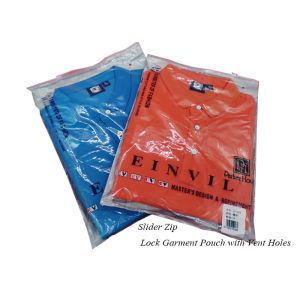 Frosted CPE EVA Custom ziplockk Clothing Bags Biodegradable Reclosable