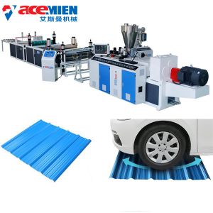 Durable Corrugated Roof Sheet Making Machine For PVC Corrugated Wave Colored
