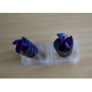 0.2μM HRC 65 Flat End Mill Cutter For Cutting Tools Machining