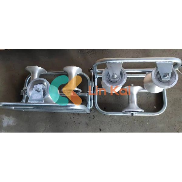 Steel Aluminum Cable Rollers For Underground Power Cable Installation