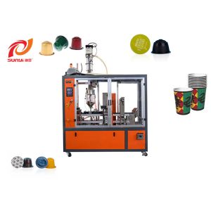 Two Lanes European Standard 3000BPH Nespresso Coffee Capsule Filling Sealing