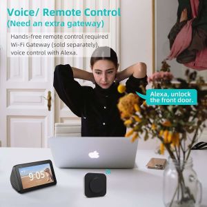 Aluminum Alloy Bluetooth Sliding Door Lock ROHS Keyless Door Lock With App