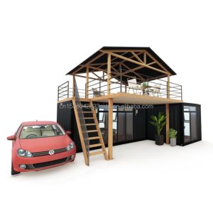 Log Design Green House Container with Intelligent Modular Prefabricated Tiny House and Alluminum Alloy Window Material