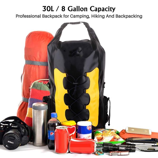 Foldable Lightweight Waterproof Hiking Backpack , Rainproof Outdoor Camping Backpack