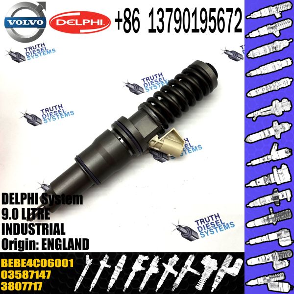 3801440 21586296 3803655 03587147 HRE398 BEBE4C06001 BEBE4C16001 Factory Remanufactured Fuel Injector for VOL Penta D9