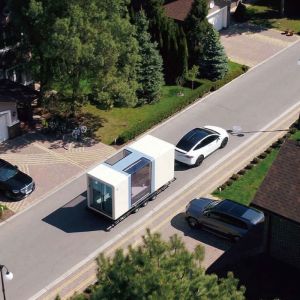 Midcentury Design Style Hotel Space Capsule for Commercial Block Shops and