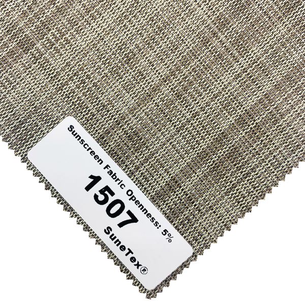 Rainproof Polyester Sunscreen Fabric Curtain Roller Blinds Weather Resistant Shrink Resistant