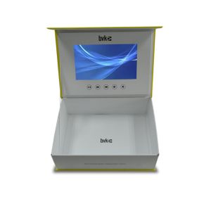 custom print LCD Video Presentation Boxes with HD screens for new product lanuch