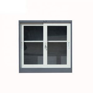 2 Sliding Door Vertical Metal Bookshelf Fireproof Filing Cabinet