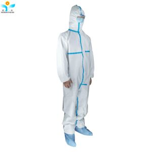 Ppe Waterproof Disposable Protective Coveralls 3 Protection Suit With CE EN