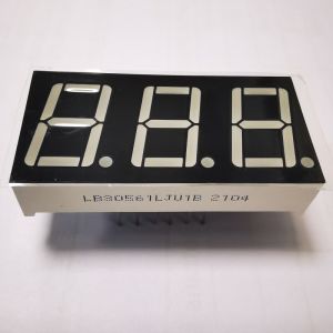Ultra Bright White Grey Surface LED Display 7 Segment 3digit 14.2mm Common