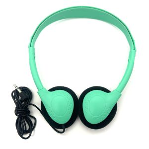 90 Degree Rotating Headband Headphones Reusable Airline Headset 3.5mm Custom