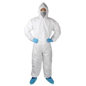 China Breathable 50gsm Nonwoven Hooded Disposable Coveralls on sale