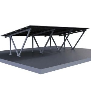 Sliver or Customization AL6005-T5 Solar Carport with Panels Parking Racking Structure