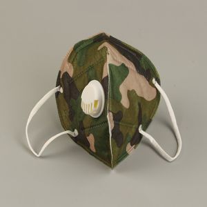 Camouflage Non Woven Fabric KN95 Mask Particulate Filter GB2626-2019 With Valve