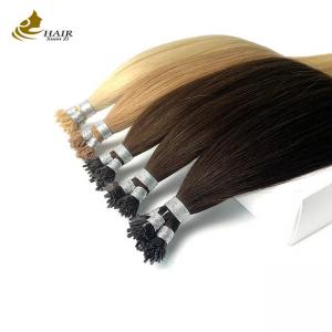 Wholesale 0.5g Pre Bonded Keratin Hair Extensions Natural Black Silky Straight from china suppliers