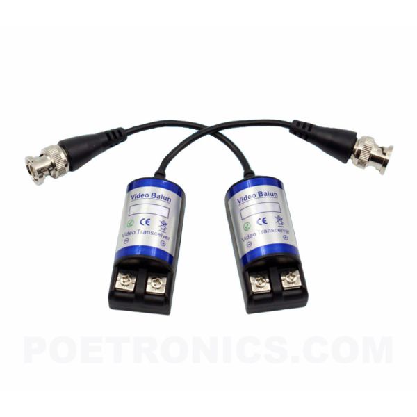 PVB-B02(350-600m) BNC Male to Screw Terminal Passive CCTV Video Balun transmitte