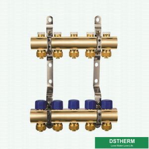 3 Loops To 12 Loops Brass Manifold Floor Heating For Pex Pipe