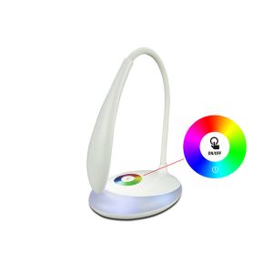 Foldable Touch Control Rgb Led Desk Lamp 3W With Dimmable Colorful Light