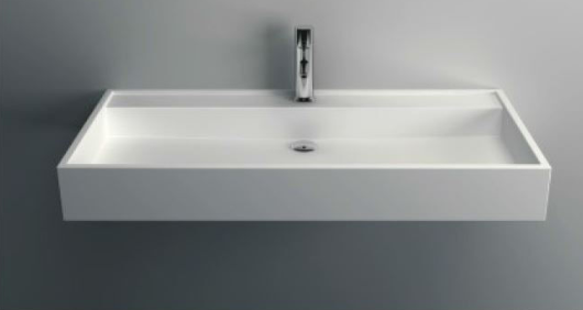 900*450*100mm Manmade Stone Rectangular Wall Mount Sink
