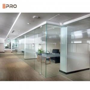 Wholesale Custom 1.2mm Glass Wall Partition Panel Material Removable Folding Office Partition Walls from china suppliers