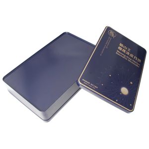 Metal Chocolate Tin Box Packaging Gift Square Tea Box Luxury Custom Printed
