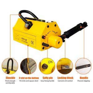 Manual Plate Handling Magnets with Super Powerful 100kg Permanent Neodymium