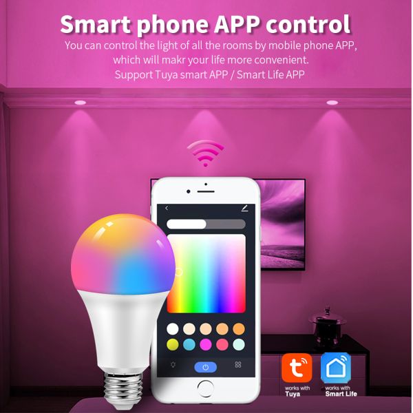 ZigBee 3.0 Smart Lighting Control E14 LED Bulb Mesh Network RGBCW